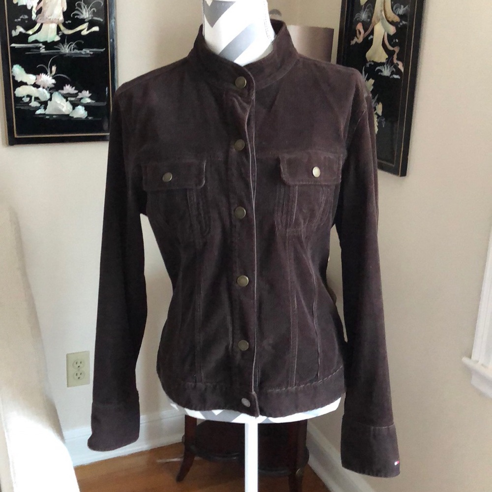 🎉 Tommy Hilfiger Brown Corduroy Jacket